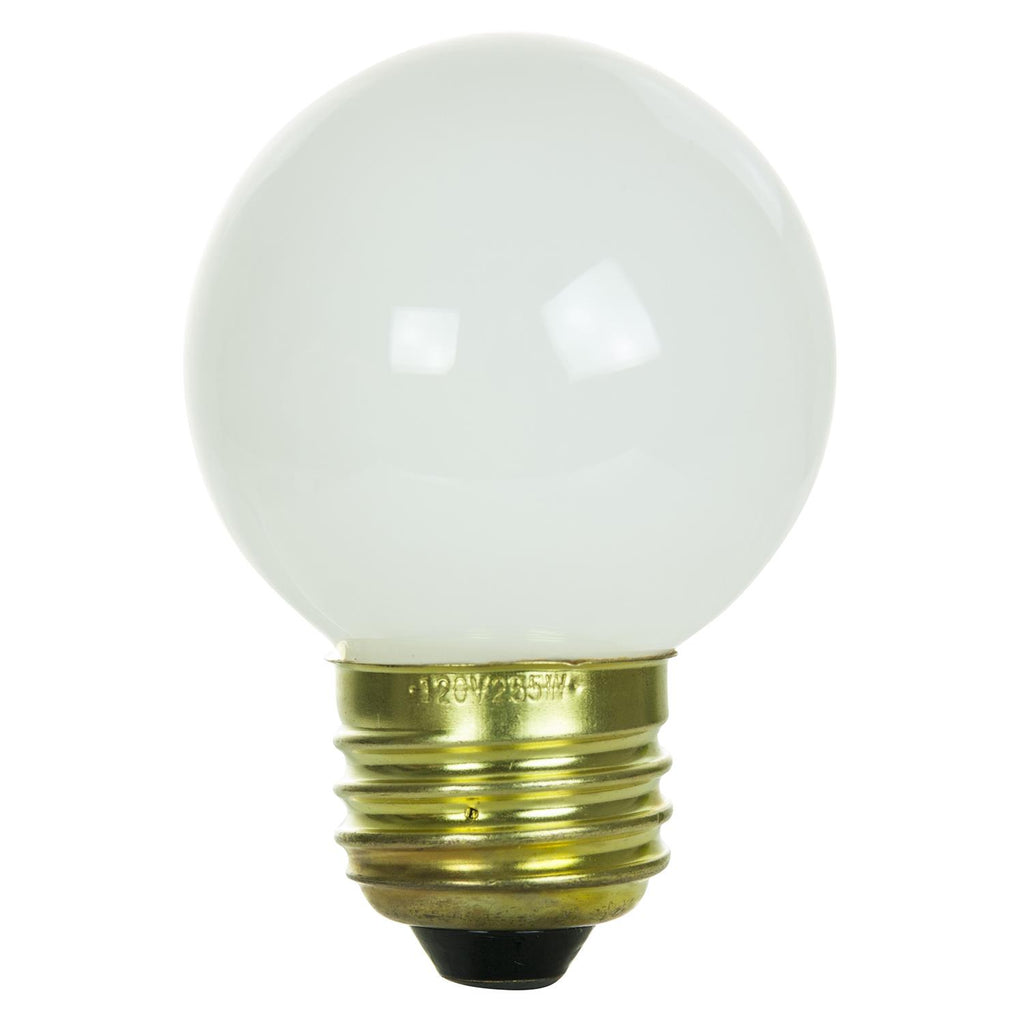 Incandescent - G16 Globe - 25 Watt - 150 Lumens  - Warm White - 2700 Kelvin