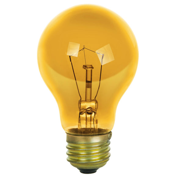 Incandescent - A19 Colored - 25 Watt -Yellow - Yellow