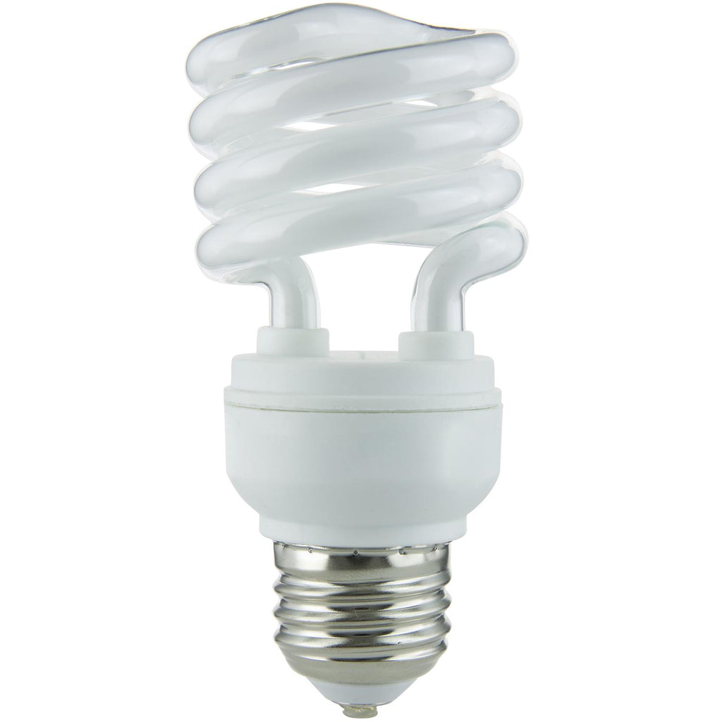 Compact Fluorescent - Super Mini Spiral - 13 Watt - 900 Lumens  - Daylight - 6500 Kelvin