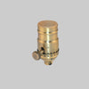 Kirks Lane-30594 - 3-Way Antique Stamped Brass Lamp Socket