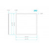 Luxrite LR24185 - 2x2 LED Frame Panel - 3 CCT Wattage Selectable - 3000/4000/5000 Kelvin - 20/30/40 Watt - 2500/3750/5000 Lumens
