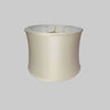 Kirks Lane-20681 - 14 Inch Anna Cream Silk Shallow Drum No-Hug Shade