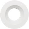 Luxrite LR24951-LR24952 - 4 Inch Interchangeable LED Downlight - 60 Degree Flood - 5 CCT - 1100 Lumens - 15 Watt - With Smooth White Trim