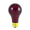 Bulbrite 105725 25 Watt A19 Incandescent Red Party Bulb
