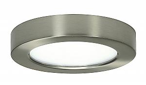 Satco S9359 LED Fixture 5 inch Flush Mount  - 10.5 Watt -  Round -  Brushed Nickel Finish