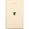 Morris Products 86013 6 Cond Flush Phone Jack Lt Alm