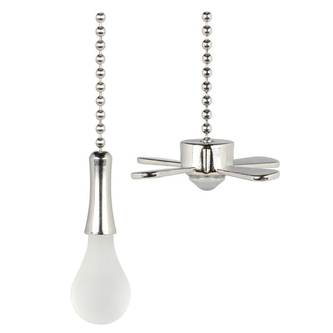 Product's Page::http://www.westinghouselighting.com/lighting-accessories/ceiling-fan-accessories/ceiling-fan-accessories-and-hardware/fan-and-bulb-brushed-nickel-finish-pull-chains-7713500.aspx