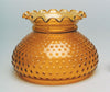Kirks Lane-13243 - 7 Inch Amber Hobnail Crimp Top Shade