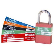 Morris Products 21584 Lock Labels Orange(10pk)