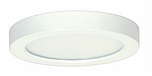Satco S9331 LED Fixture 7 inch Flush Mount  - 13.5 Watt -  Round -  White Finish