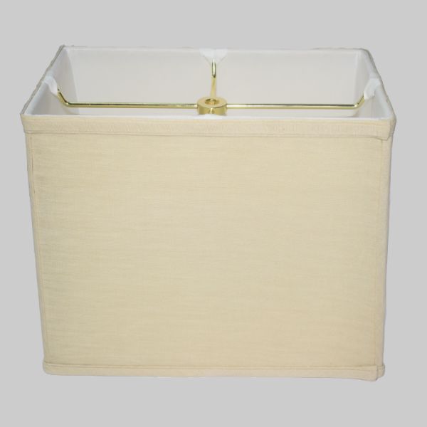 Kirks Lane-20662 - Cream Belgian Linen 14 Inch Rectangle Lamp Shade