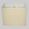 Kirks Lane-20662 - Cream Belgian Linen 14 Inch Rectangle Lamp Shade