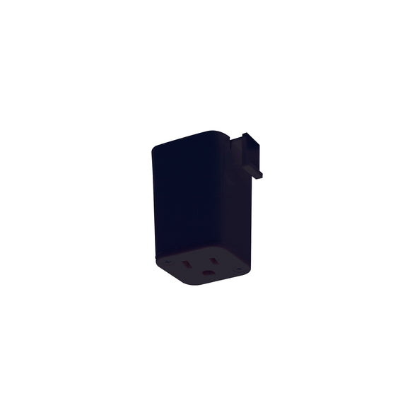 Nora Lighting NT-327B - Outlet Adapter - Black finish
