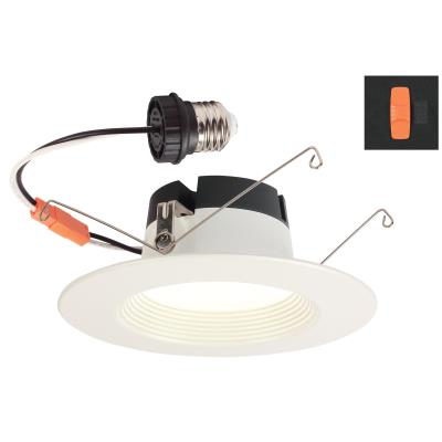 Westinghouse 5141100  Dimmable 5-6 Inch Recessed LED Downlight with Color Temperature Selection 2700 Kelvin - 3000 Kelvin - 3500 Kelvin - 4000 Kelvin - 5000 Kelvin - 11 Watt - E26 Base - ENERGY STAR