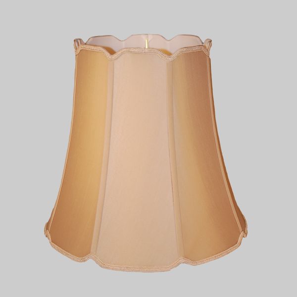 Kirks Lane-20532 - 16 Inch Beige V Notch Drum Shantung Shade
