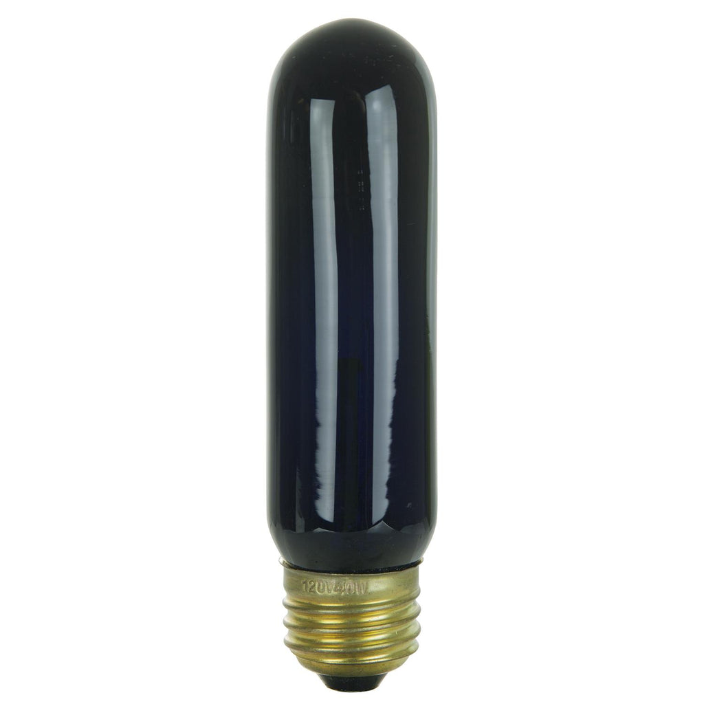 Incandescent - T10 Tubular - 40 Watt -Black Light - Black Light