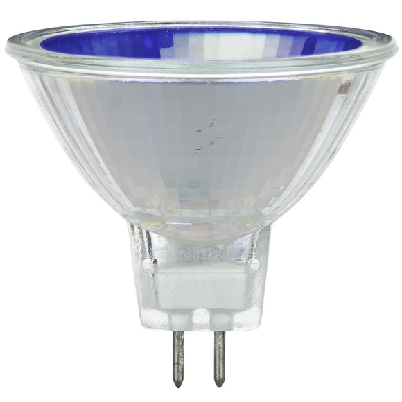 Halogen - Colored MR16 Mini Reflector - 50 Watt -Blue - Blue