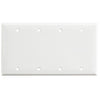 Morris Products 81541 White 4 Gang BlankWallplate