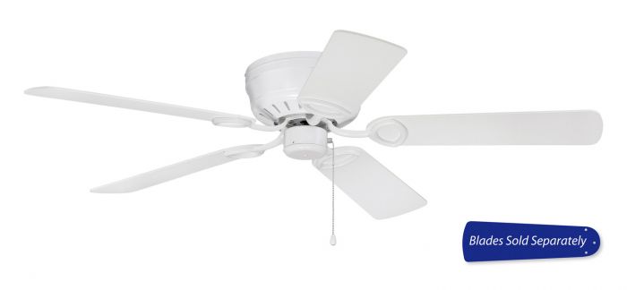 Craftmade PUH52W - 52 Inch Hugger Ceiling Fan, Blade Options White