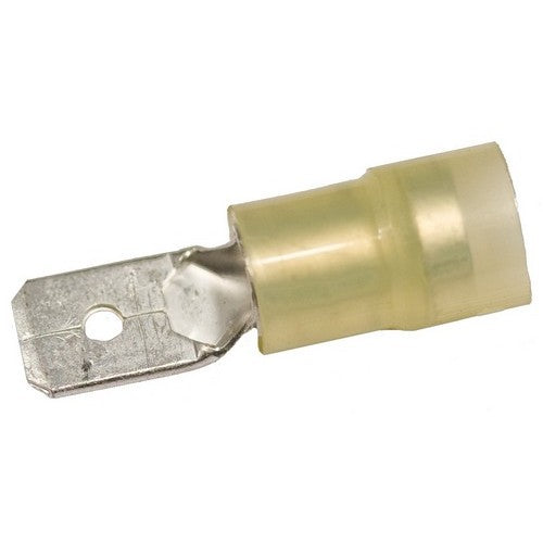 Morris Products 11958 12-10 .032x.250 Nylon Insulated Double Crimp Male Disconnects (Pack of 100)