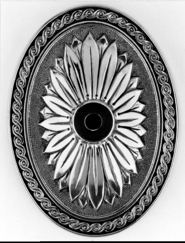 Kirks Lane-71130 - cast brass wall bracket plate raw