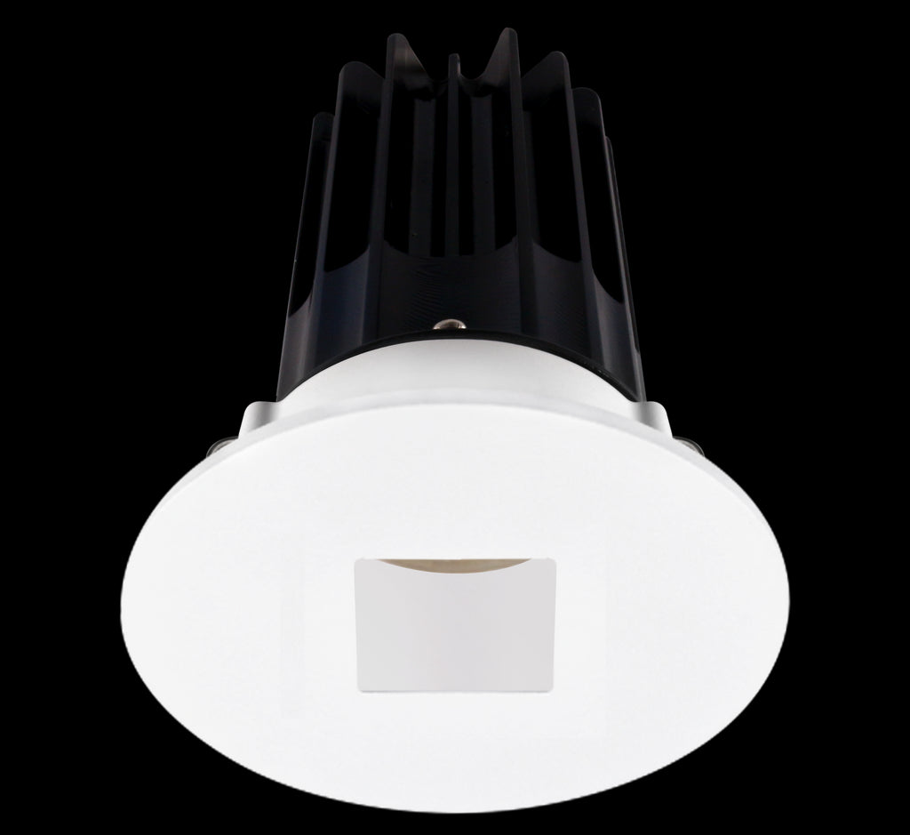 Lotus LED-2-S15W-5CCT-2RRWH-2RSH 2 Inch Round Recessed LED 15 Watt Designer Series - 5CCT Selectable - 1000 Lumen - White Reflector - Square Hole Trim