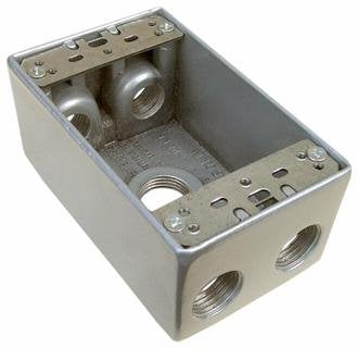 Morris Products 36060 WP Box 5-3/4 inch Holes Gray