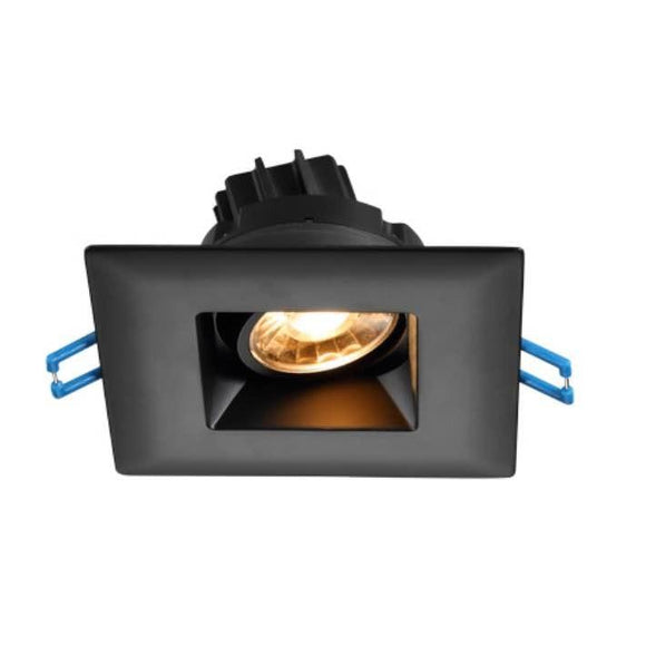 Lotus LED Lights - 3 Inch Square Regressed - Gimbal LED Downlight - 38 Degree Beam Angle with 20 Degree Tilt and 360 Degree Rotation