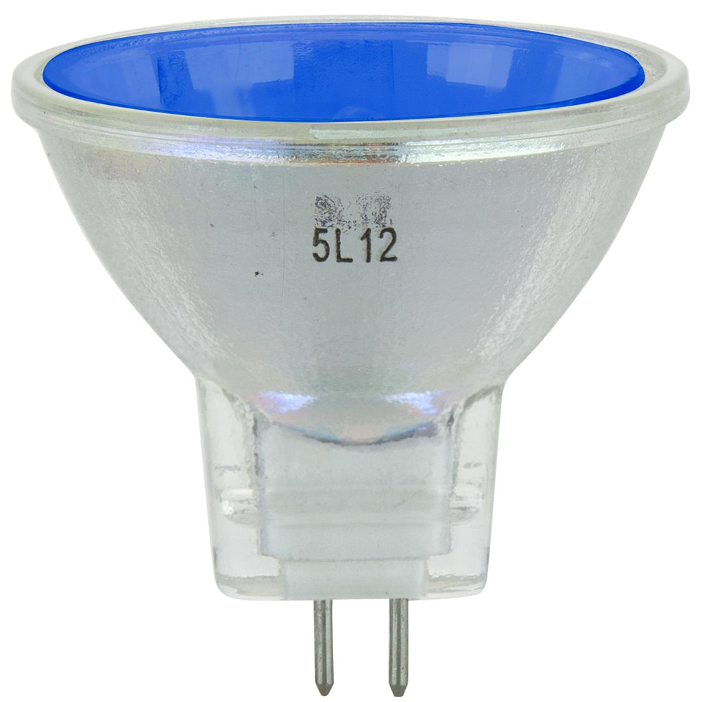Halogen - Colored MR11 Mini Reflector - 20 Watt -Blue - Blue