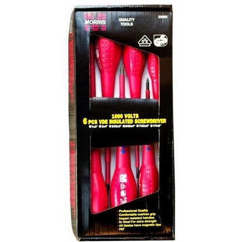 Morris Products 52090 6 Pack 1000V Screwdrivers