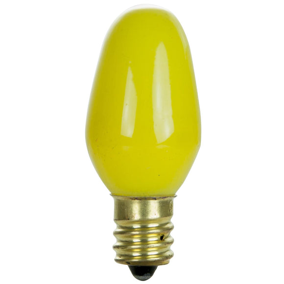 Incandescent - C7 Night Light - 7 Watt -Yellow - Yellow