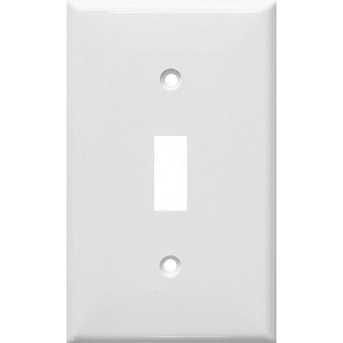 Morris Products 81011 Lexan Wall Plates 1 Gang Toggle Switch White - A durable 1 Gang Wall Plate for Toggle Switch.
