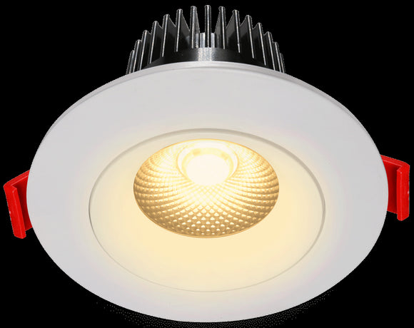 Lotus LED Lights AD-35-S12W-DTW-WH-REY 3.5 inch Round Venus Adjustable Recessed LED Downlight - 12 watt -Low Glare - Dim to Warm 3000-1800 Kelvin - White Finish - CRI 90+ cETLus Energy Star Type IC Air Tight Wet 5 Year Warranty