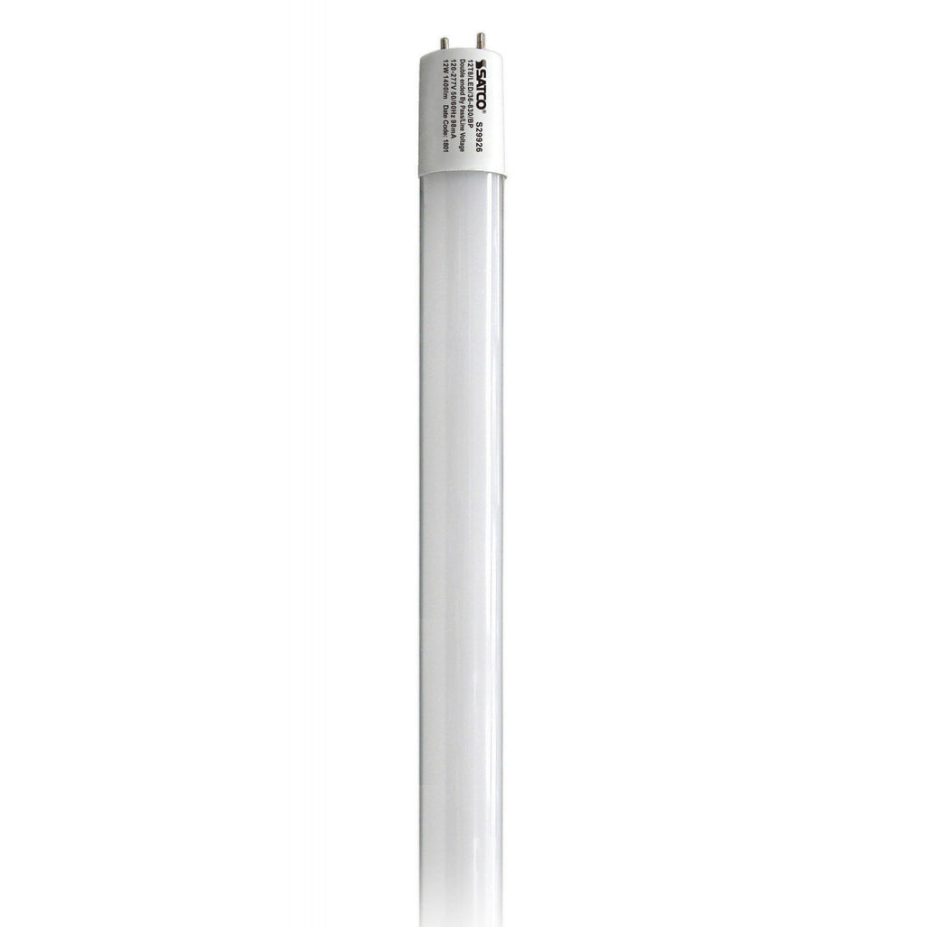 Satco S29926, 12W T8 LED, Ballast Bypass, Medium bi-pin base, 3000K, 50000 Average rated hours, 1400 Lumens