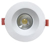Luxrite LR24951-LR24952 - 4 Inch Interchangeable LED Downlight - 60 Degree Flood - 5 CCT - 1100 Lumens - 15 Watt - With Smooth White Trim
