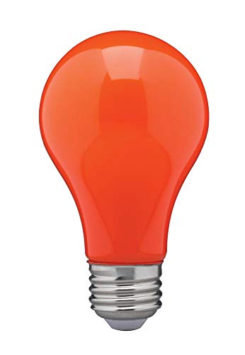 Satco S14988 - 8 Watt A19 LED Ceramic Orange