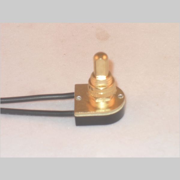 Kirks Lane-31115 - step on push canopy switch brass knob