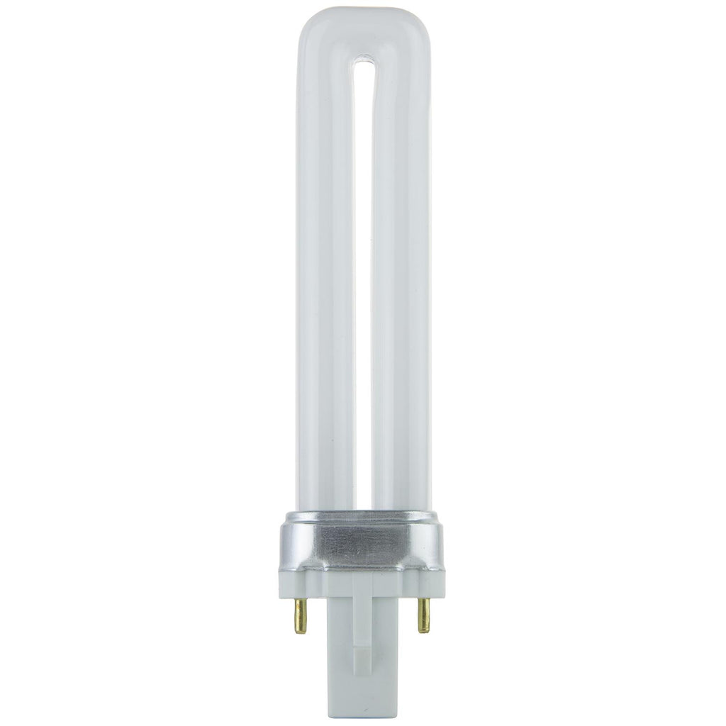 Plug-In - PL 2-Pin Single U-Shaped Twin Tube - 7 Watt - 360 Lumens  - Warm White - 2700 Kelvin