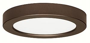 Satco S9330 LED Fixture 7 inch Flush Mount  - 13.5 Watt -  Round -  Bronze Finish