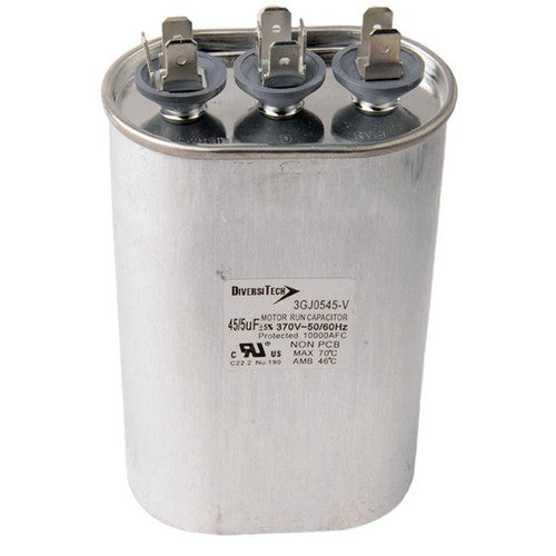 Morris Products T3GJ0545 Mtr. Run Cap, Oval, 45+5uf 370v
