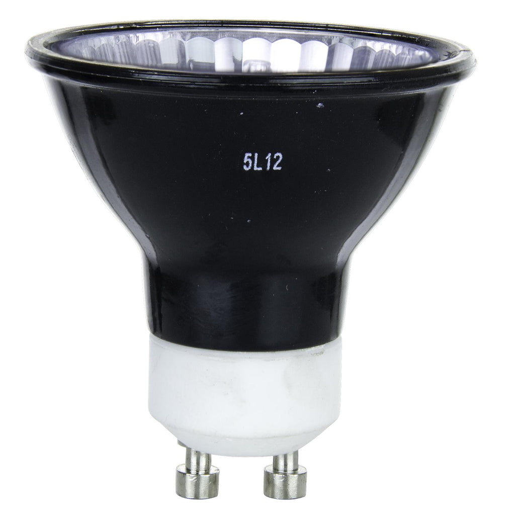 Halogen - Black Back MR16 Mini Reflector - 35 Watt -Bright White - 3200 Kelvin