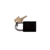 Morris Products 21634 Black Padlock Keyed Different