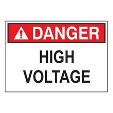 Morris Products 21440 Bilingual Sign High Voltage