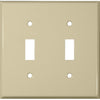 Morris Products 83023 Painted Steel Wall Plates 2 Gang Toggle Switch Ivory - Painted Steel Wall Plate for 2 toggle switches.