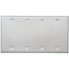 Morris Products 83340 SS 4 Gang Blank Metal