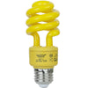 Compact Fluorescent - Colored Mini Spiral - 13 Watt -Yellow - Yellow