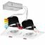 Luxrite Adjustable Multi Head LED Downlight - 1400 Lumens -5 CCT Color Changing - White Finish