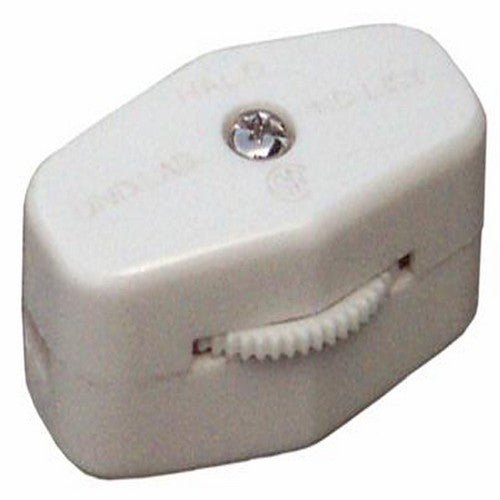 Morris Products 70451 White Rotary Cord Switch