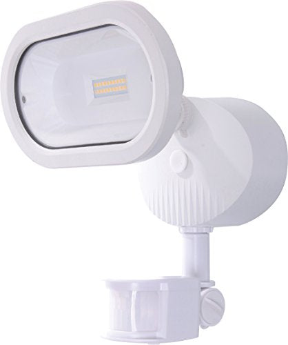 NUVO Lighting 65/106 LED Fixture Security Light Single Head, Motion Sensor Included, 14 Watt, 4000 Kelvin, Cool White, 1200 Lumens, Direct Wired Base, 120-277 Volt, 50000 Average Rated Hours