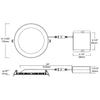 Halco DLS6FR12/RD/940/LED 6 Inch Round Slim LED Downlight